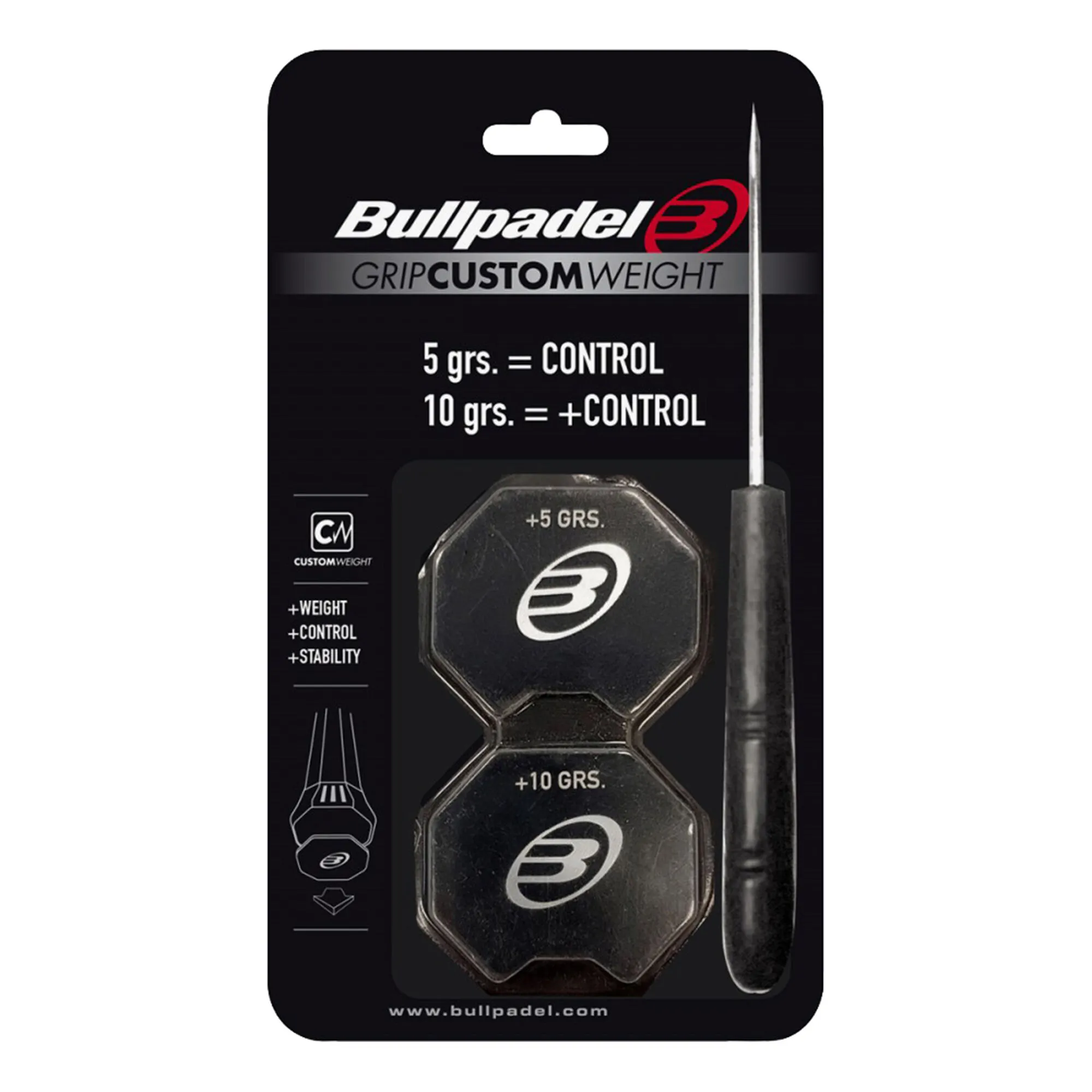BULLPADEL GRIP CUSTOM 5/10 Gr - Nero 3 BULLPADEL GRIP CUSTOM 5/10 Gr - Nero
