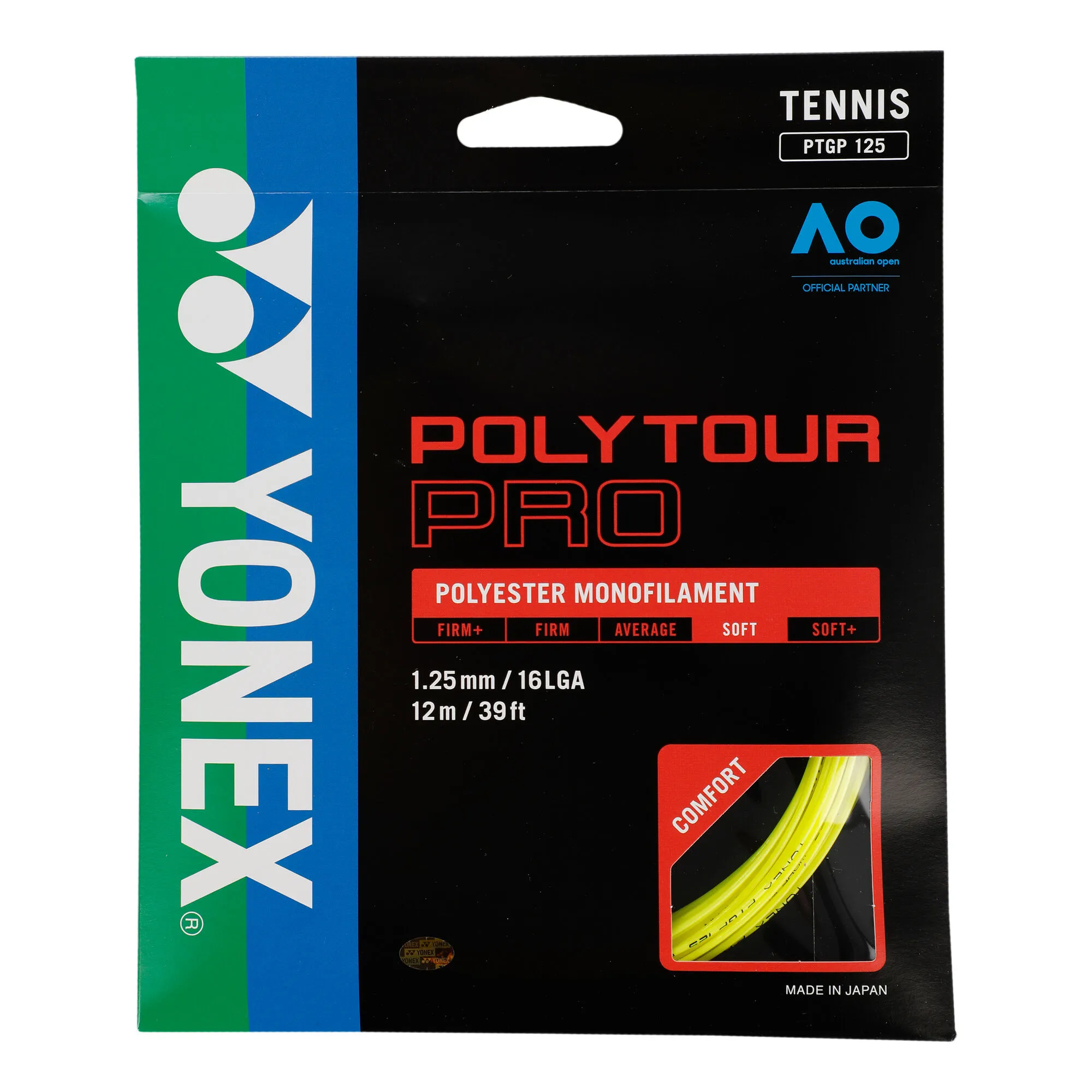 YONEX Poly Tour Pro Set Di Corde 12m - Giallo 3 YONEX Poly Tour Pro Set Di Corde 12m - Giallo