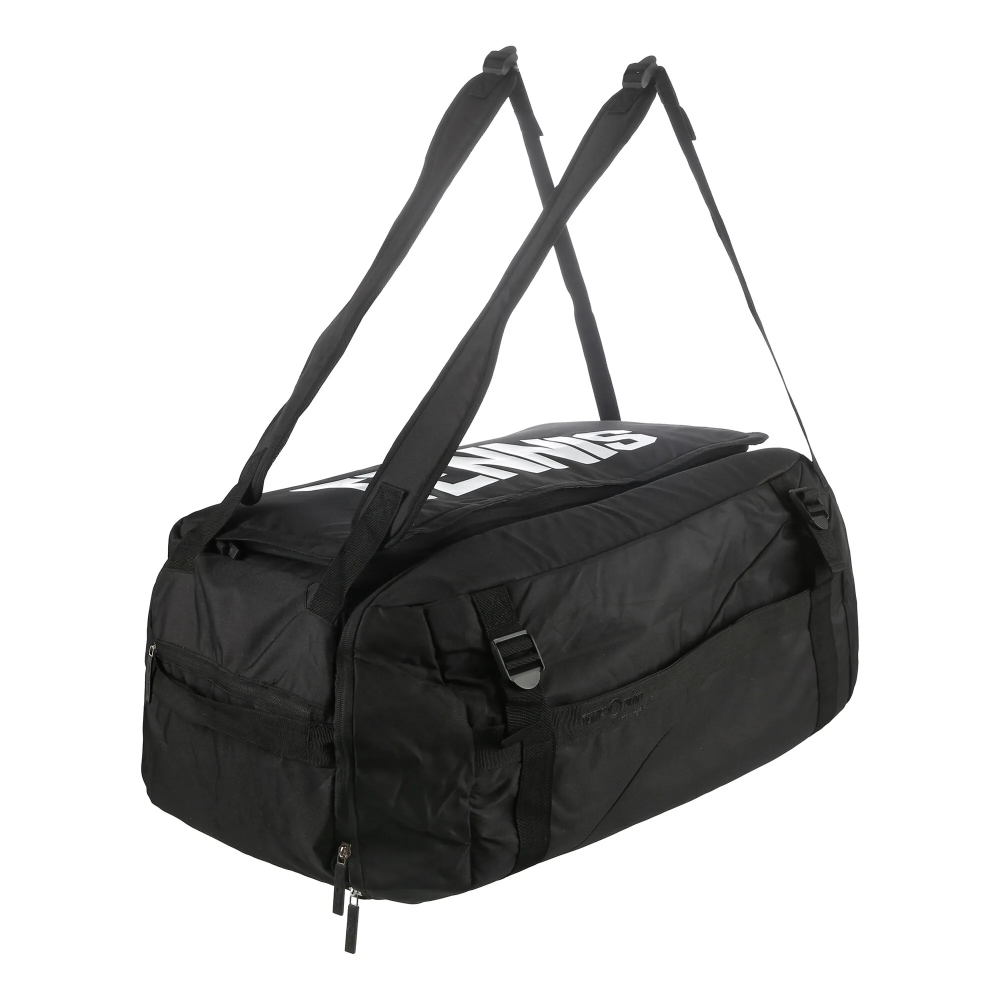 Tennis-Point Premium Blackline Duffelbag Borsa Per Racchetta - Nero, Bianco 13 Tennis-Point Premium Blackline Duffelbag Borsa Per Racchetta - Nero, Bianco - immagine 11