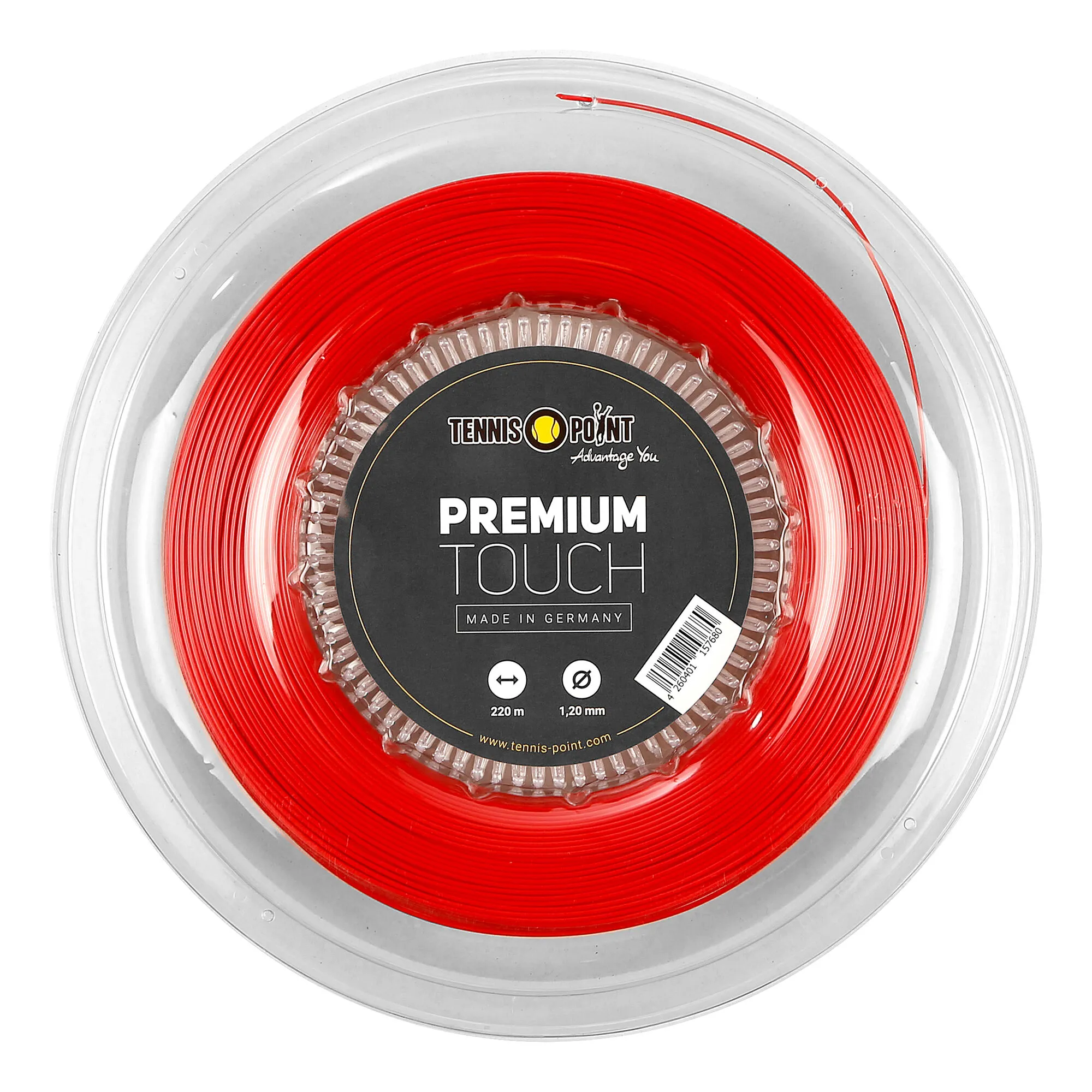 Tennis-Point Premium Touch Rotolo Di Corde 220m - Rosso 3 Tennis-Point Premium Touch Rotolo Di Corde 220m - Rosso