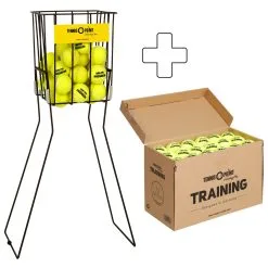 Tennis-Point Training Scatola Da 72 In Aggiunta Cesto Per Palline, Senza Pressione