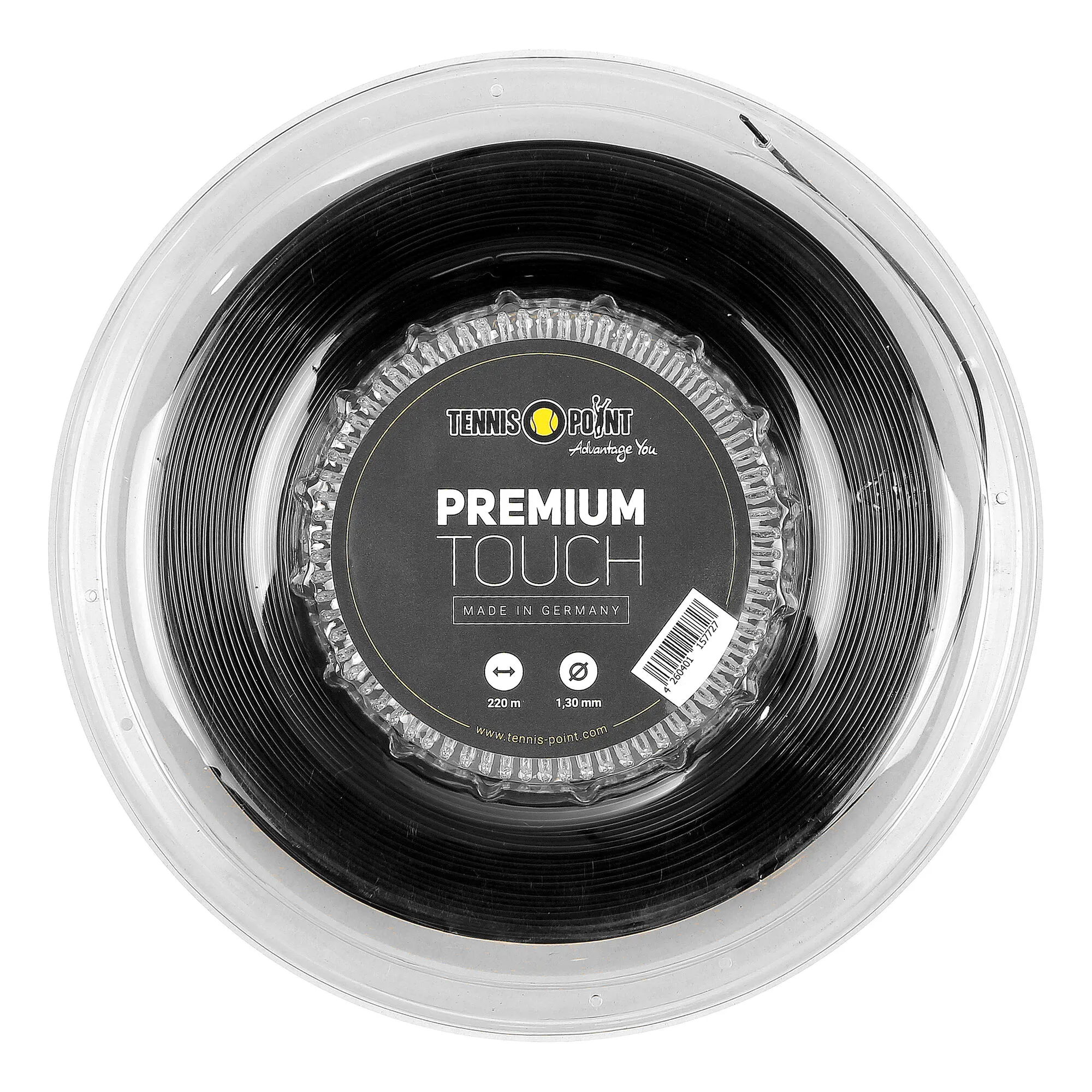 Tennis-Point Premium Touch Rotolo Di Corde 220m - Nero 3 Tennis-Point Premium Touch Rotolo Di Corde 220m - Nero