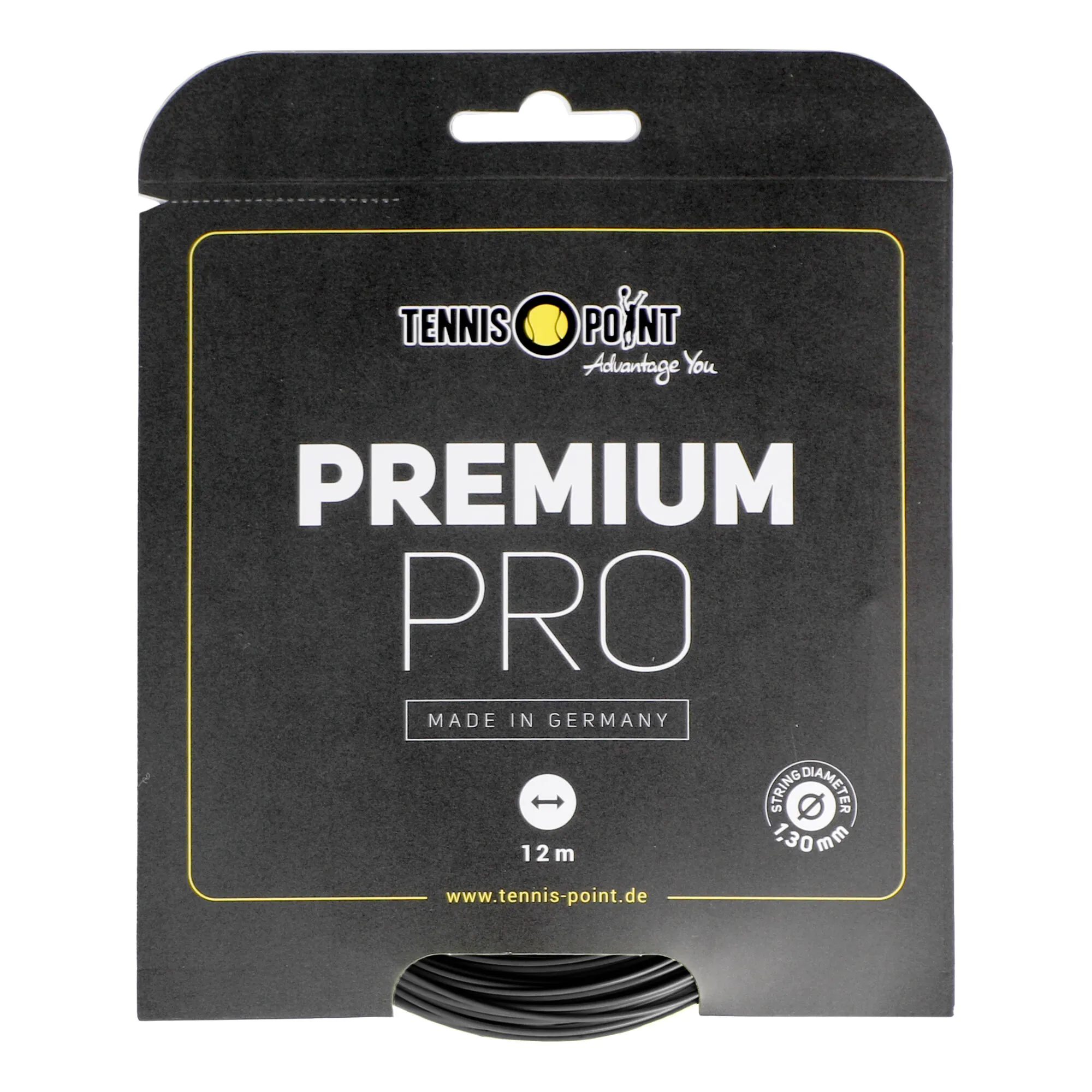 Tennis-Point Premium Pro Set Di Corde 12m - Nero 3 Tennis-Point Premium Pro Set Di Corde 12m - Nero