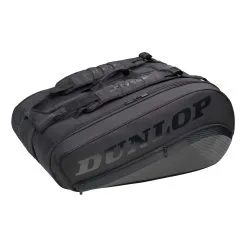 Dunlop CX Performance Thermo Borsa Per Racchetta Da 12 - Nero, Nero Brillante