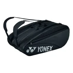 YONEX Team Racquet Bag Borsa Per Racchetta Da 12 - Nero, Bianco
