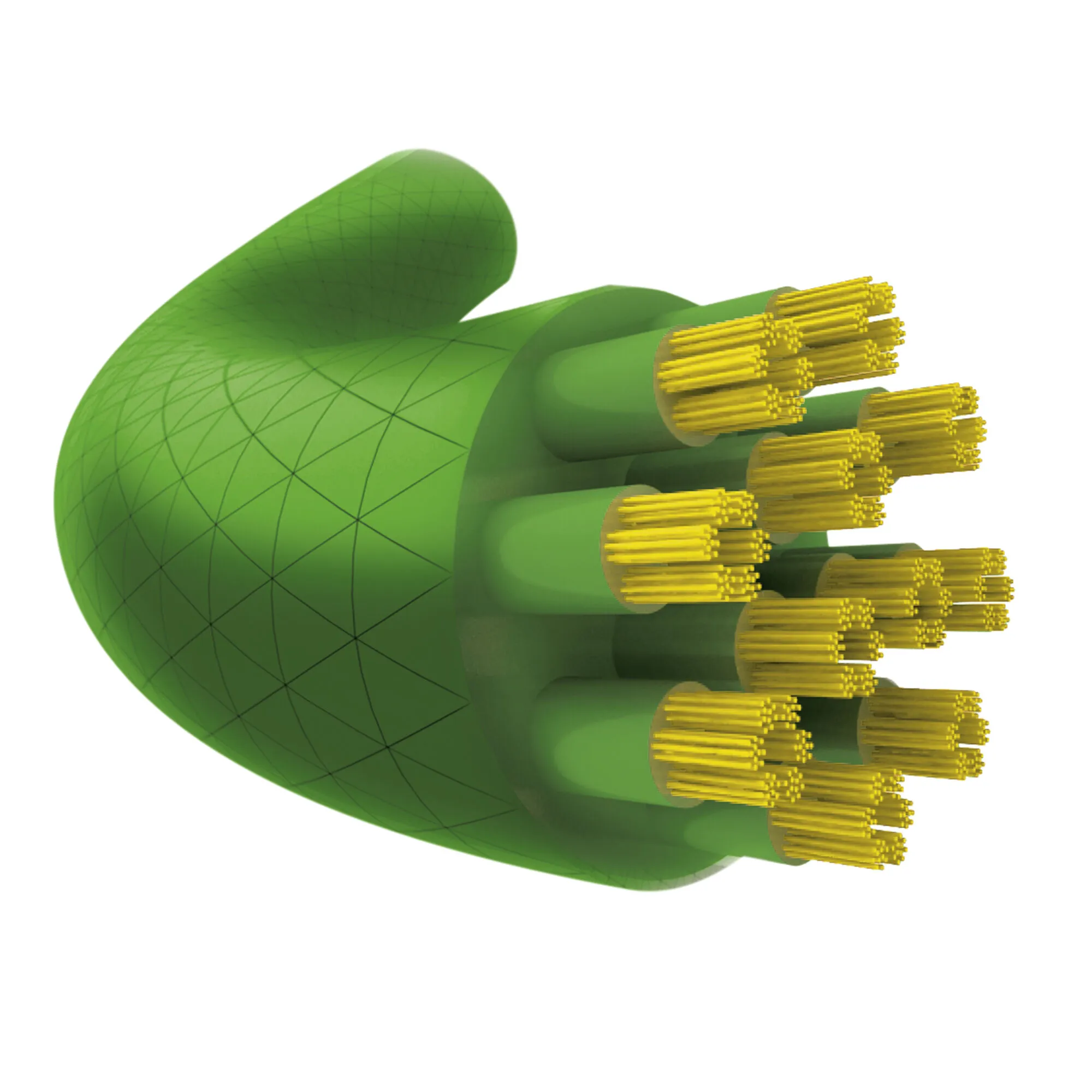 TECNIFIBRE 305 Squash Set Di Corde 10m - Verde Neon 4 TECNIFIBRE 305 Squash Set Di Corde 10m - Verde Neon - immagine 2