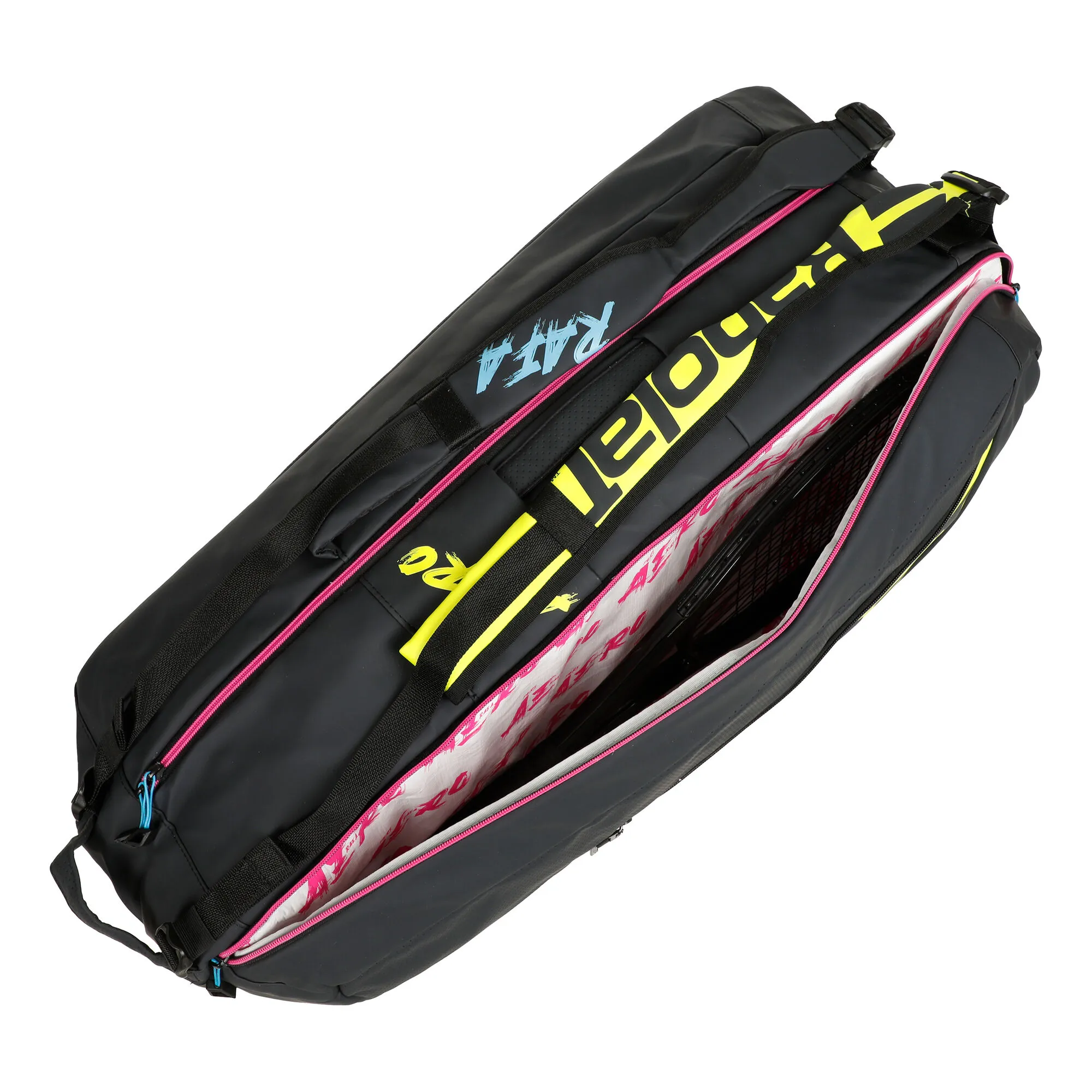 Babolat Rafael Nadal Pure Aero RH X6 Borsa Per Racchetta - Nero, Multicolore 6 Babolat Rafael Nadal Pure Aero RH X6 Borsa Per Racchetta - Nero, Multicolore - immagine 4