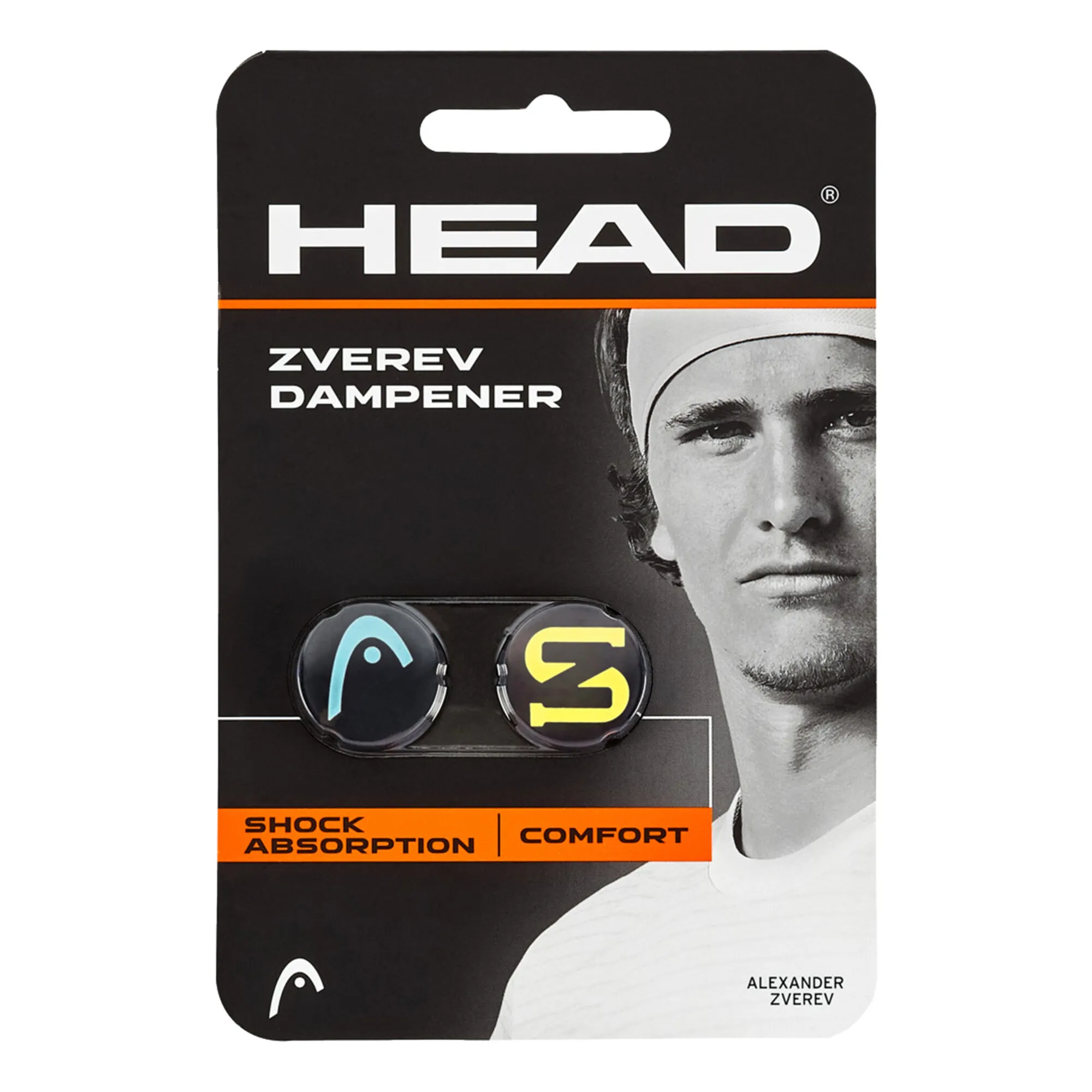 Head Zverev Antivibrazioni Confezione Da 2 - Blu, Giallo 3 Head Zverev Antivibrazioni Confezione Da 2 - Blu, Giallo