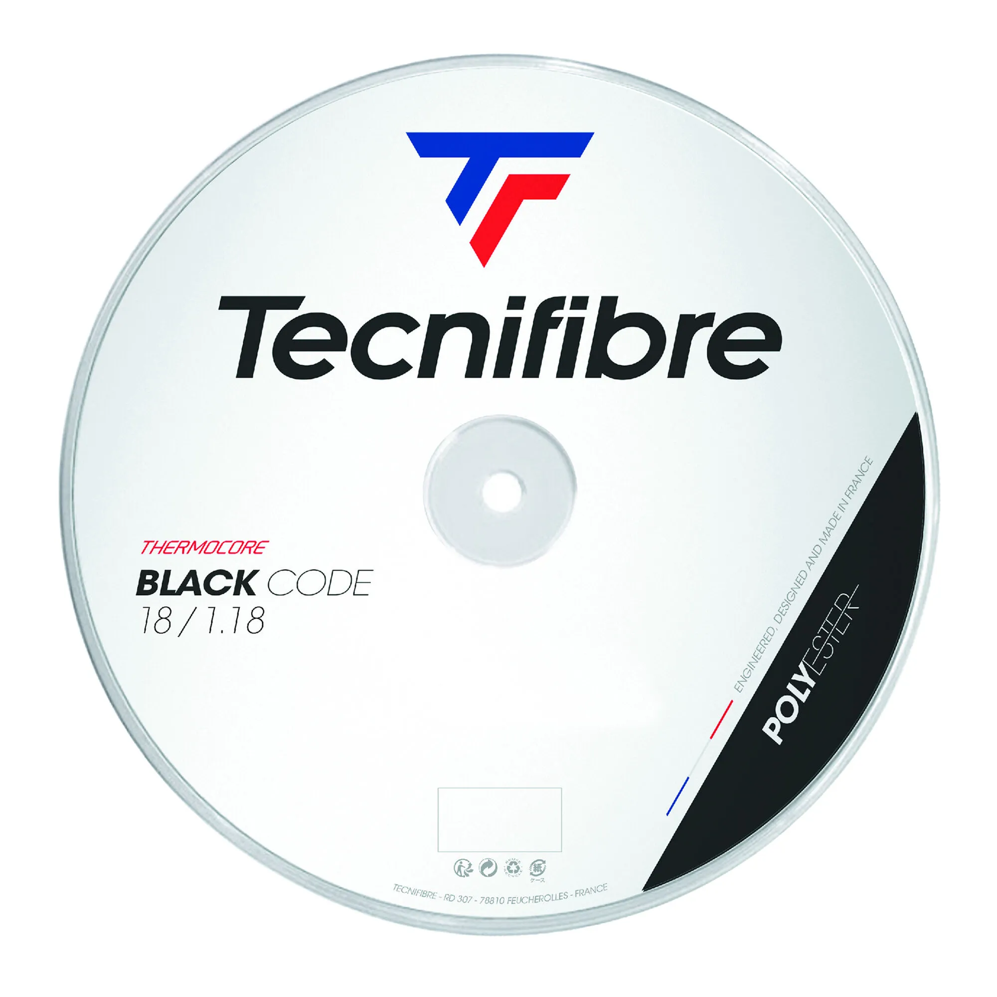 TECNIFIBRE Black Code 200m Rotolo Di Corde - Nero 3 TECNIFIBRE Black Code 200m Rotolo Di Corde - Nero
