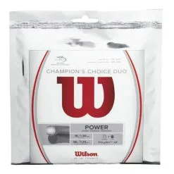 Wilson Champions Choice Duo, Silber Set Di Corde 12,2m - Argento