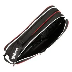 Wilson Advantage III Six Borsa Per Racchetta - Nero, Bianco -Vendite Babolat 0199200000 10