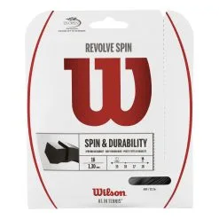 Wilson Revolve Spin Set Di Corde 12,2m - Nero