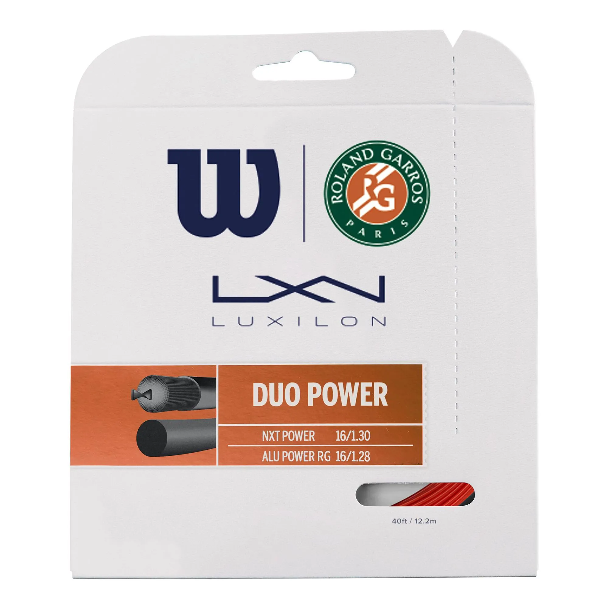 Wilson Duo Power Roland Garros Set Di Corde 12,2m - Rosso 3 Wilson Duo Power Roland Garros Set Di Corde 12,2m - Rosso