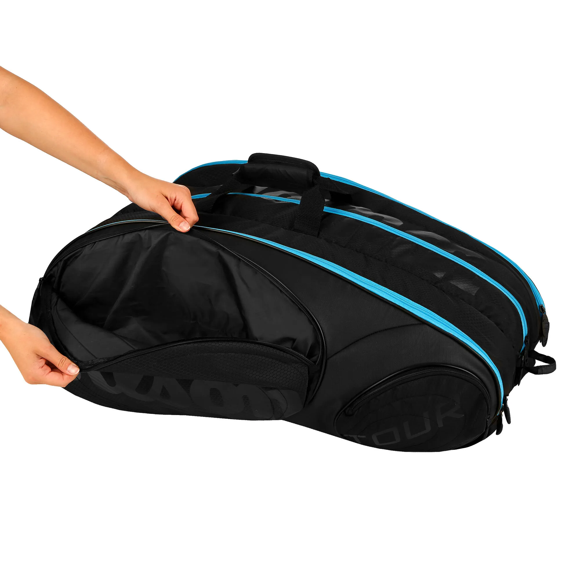 Wilson Tour 15 Borsa Per Racchetta Edizione Speciale - Nero, Blu 12 Wilson Tour 15 Borsa Per Racchetta Edizione Speciale - Nero, Blu - immagine 10