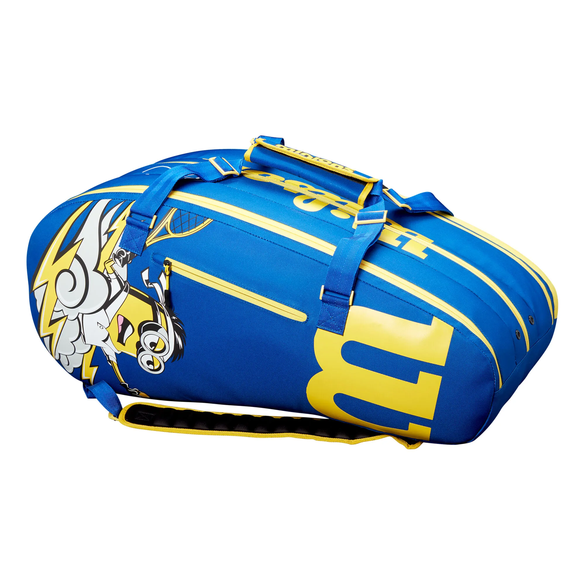 Wilson Air Kei Tour Borsa Per Racchetta Da 15 - Blu, Giallo 3 Wilson Air Kei Tour Borsa Per Racchetta Da 15 - Blu, Giallo