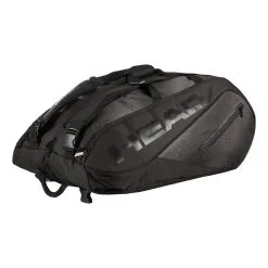Head Tour Team 15R Megacombi Borsa Per Racchetta Edizione Speciale - Nero, Nero Brillante