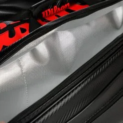 Wilson Elite Borsa Per Racchetta Da 15 Edizione Speciale - Nero, Rosso -Vendite Babolat 0226400000 13