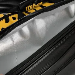Wilson Elite Borsa Per Racchetta Da 15 Edizione Speciale - Nero, Oro -Vendite Babolat 0226500000 13