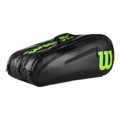 Wilson Elite Borsa Per Racchetta Da 15 Edizione Speciale - Nero, Lime