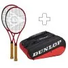 Dunlop 2x CX 200 Tour 18x20 In Aggiunta Borsa Per Racchetta -Vendite Babolat 02277000 000