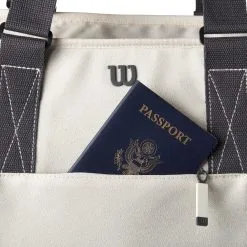 Wilson Women's Tote Borsa Sportiva Per Padel - Bianco -Vendite Babolat 0230800000 11