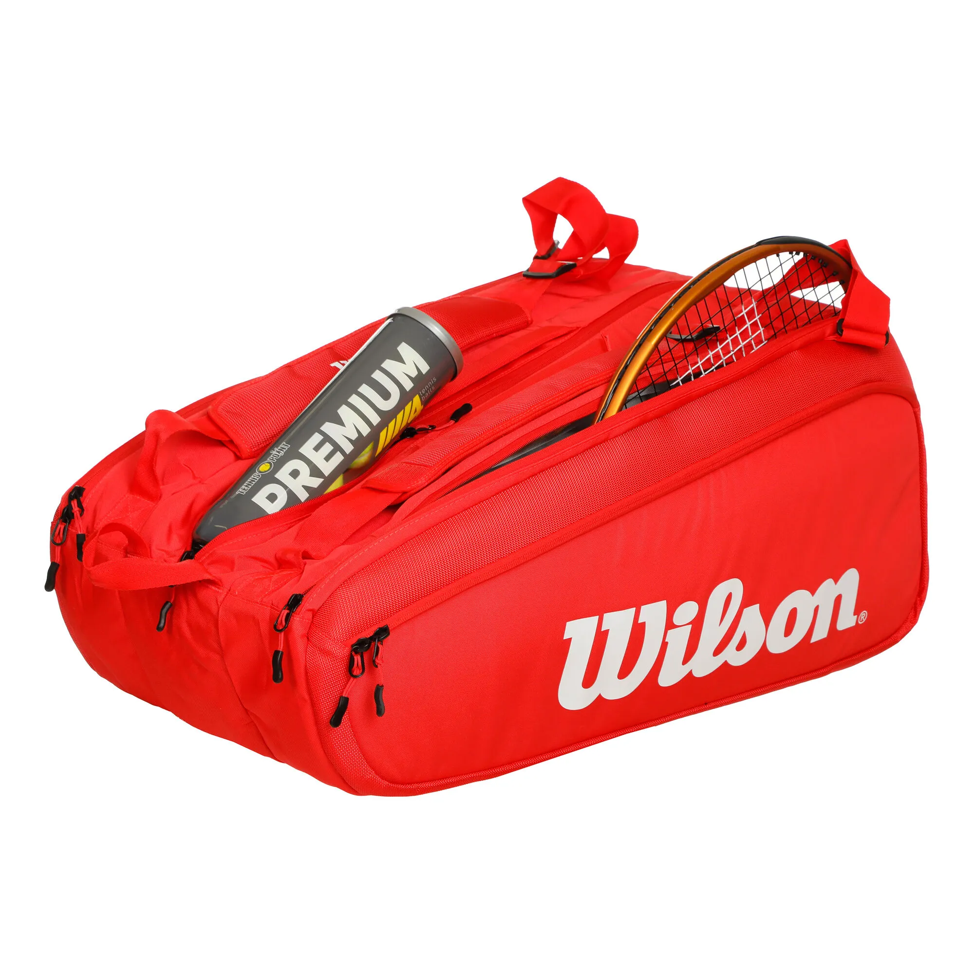 Wilson Super Tour Borsa Per Racchetta Da 15 - Rosso 6 Wilson Super Tour Borsa Per Racchetta Da 15 - Rosso - immagine 4