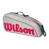 Wilson Junior Borsa Per Racchetta Da 3 - Grigio, Rosso 2 Wilson Junior Borsa Per Racchetta Da 3 - Grigio, Rosso -Vendite Babolat 0236800000 000