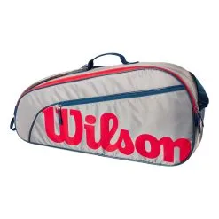 Wilson Junior Borsa Per Racchetta Da 3 - Grigio, Rosso 13 Wilson Junior Borsa Per Racchetta Da 3 - Grigio, Rosso -Vendite Babolat 0236800000 0 1