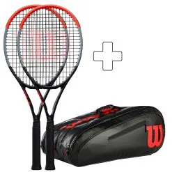 Wilson 2 Clash 100 Pro (Tour) In Aggiunta Borsa Per Racchetta